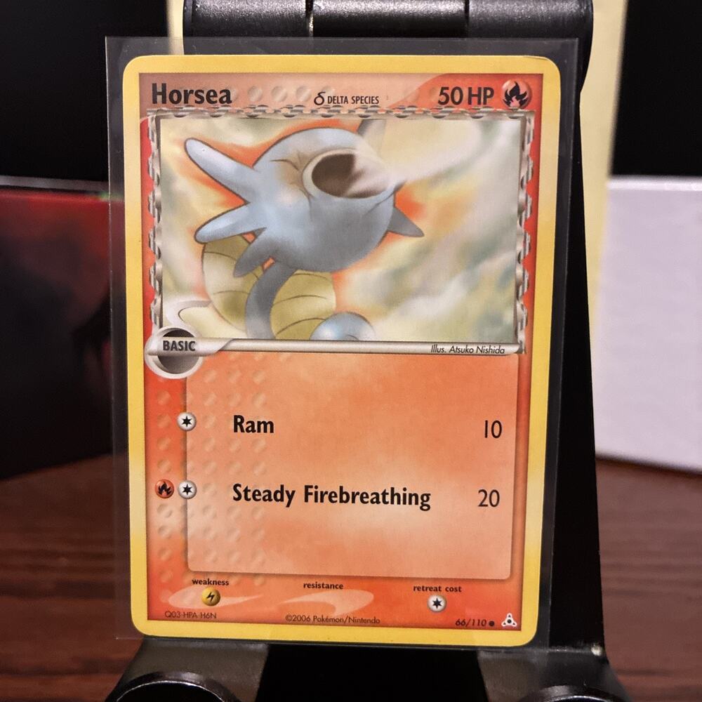Pokemon TCG Horsea (Delta Species) Common Holon Phantoms 66/110 2006 Vintage